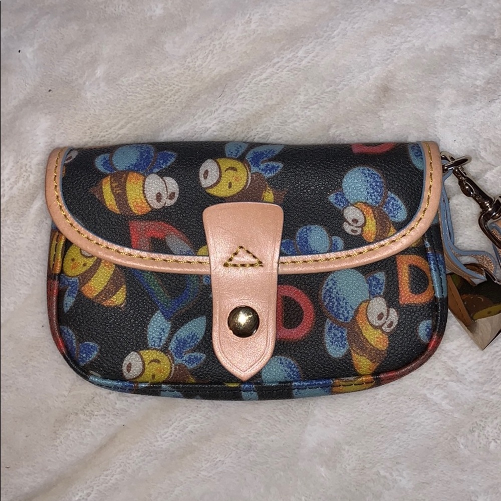Dooney and Bourke bee wristlet